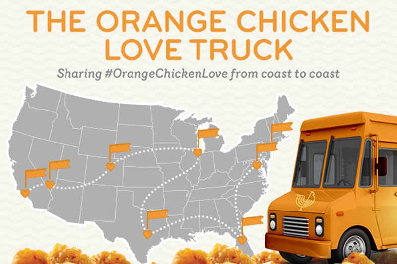 Orange Chicken Love Truck