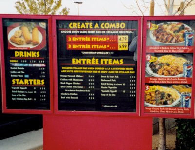 Hesperia, CA Drive-Thru Menu Board