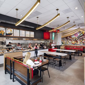 Dripping Springs Panda Express Dining Room View 2