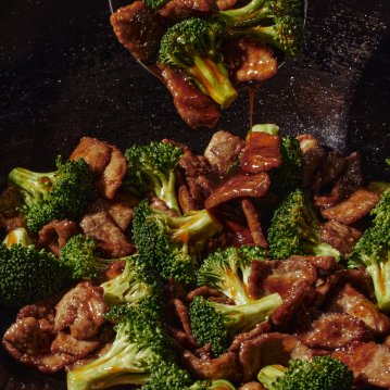 Panda Express Broccoli Beef Close-up
