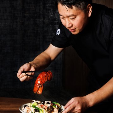 Pasadena Panda Inn Chef Plating Lobster